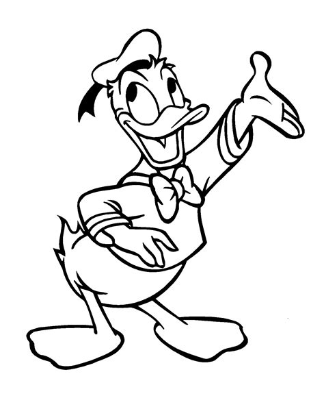 drawings donald duck cartoons page  printable coloring pages