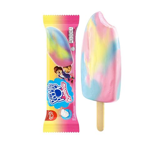 promo walls paddle pop rainbow power ice cream  ml diskon