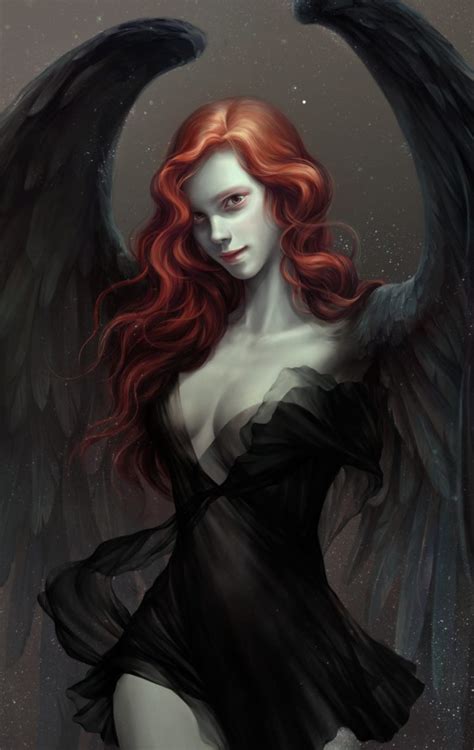 original fantasy character beauty dress girl long hair angel red hair beautiful