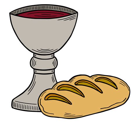 bread  wine christianity symbol royalty  stock