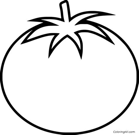 printable tomato coloring pages  vector format easy  print