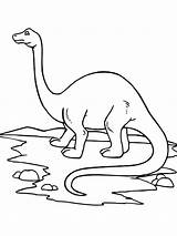 Brontosaurus Coloring Printable Pages sketch template