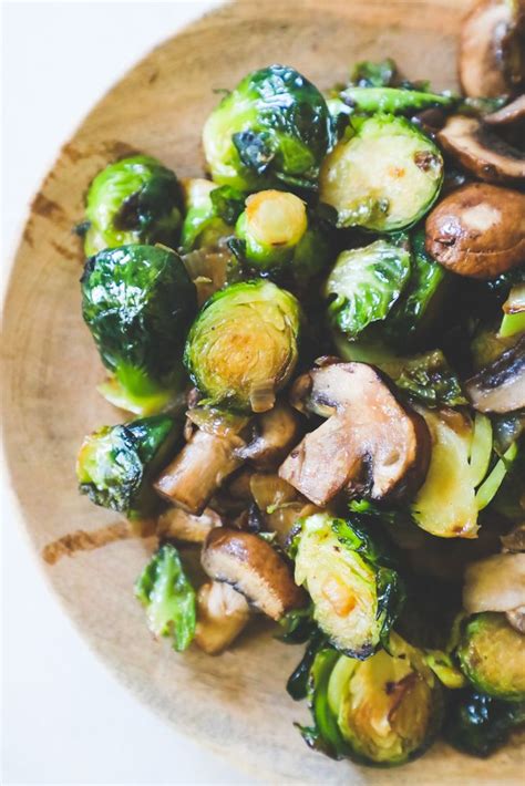 the best brussels sprouts and mushrooms recipe delicious