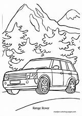 Rover Coloring Pages Range Land Evoque Automobile Print Getdrawings Getcolorings sketch template