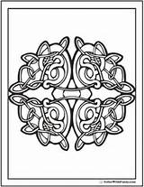 Celtic Coloring Pages Vines Scottish Irish Printable Print Tight Vine Colorwithfuzzy Color Knots Getdrawings Getcolorings sketch template