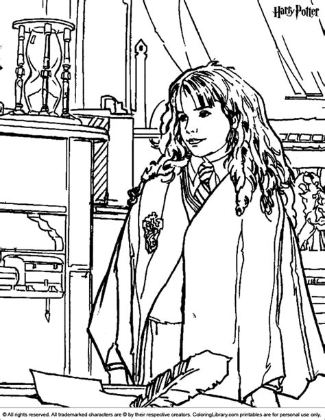 harry potter coloring picture