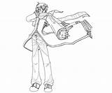 Kaito Vocaloid sketch template