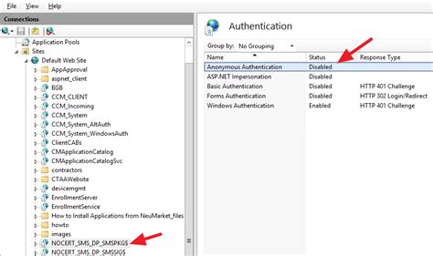 sccm osd gets 401 unsuccessful with anonymous access error message rui qiu s blog