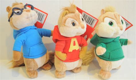 New Jakks Alvin And The Chipmunks Plush Toy Set Alvin
