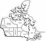 Map Canada Colouring Coloring Kids Pages Color Printable Canadian Print Getcolorings sketch template