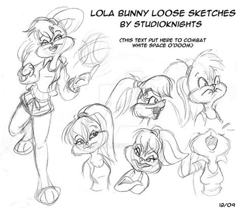 lola bunny loose sketches  rakumel  deviantart