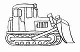 Bulldozer Coloring Pages Printable Construction Clipart Vehicles Library sketch template