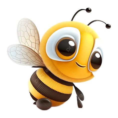 Cute Yellow Bee Cartoon Illustration Bee Cartoon Illustration Png 8320