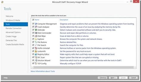 creating  ultimate recovery image   diagnostics  recovery toolkit dart