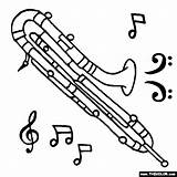 Oboe Contrabassoon Coloring Baritone Pages Thecolor Template Bassoon Online Instruments Choose Board sketch template