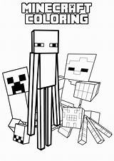 Minecraft Coloring Skeleton Pages Getcolorings Printable Color sketch template