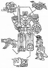 Power Rangers Coloring Pages Ranger Megazord Print Tulamama Easy sketch template