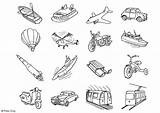 Coloring Transportation Icons Large Edupics Colouring Educima Pages sketch template