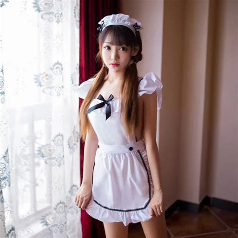 Japanese Lingerie Cute Maid Apron Sexy Couple Sex Game Cosplay Maid