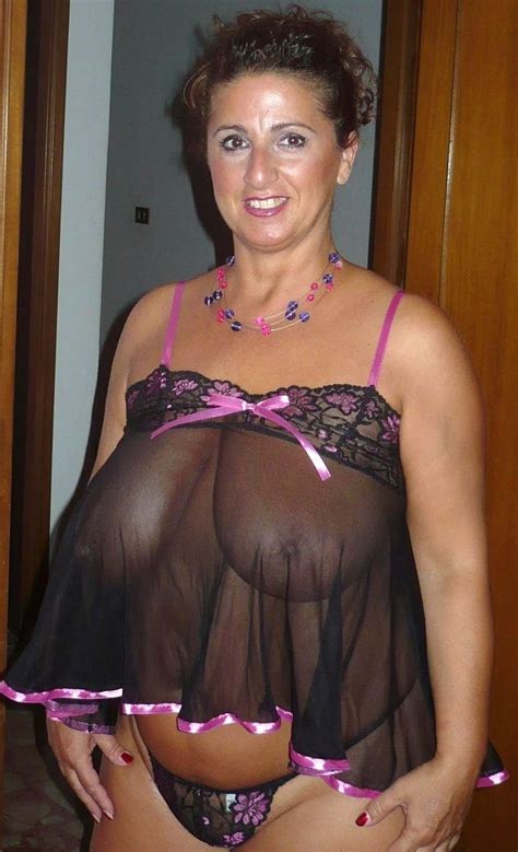 fat granny in see through
