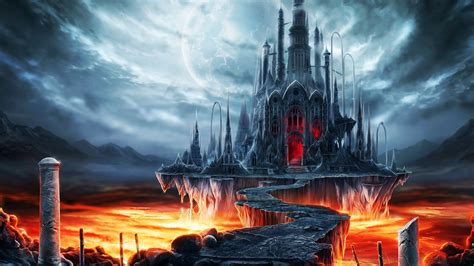 fantasy castle art  olga fomina
