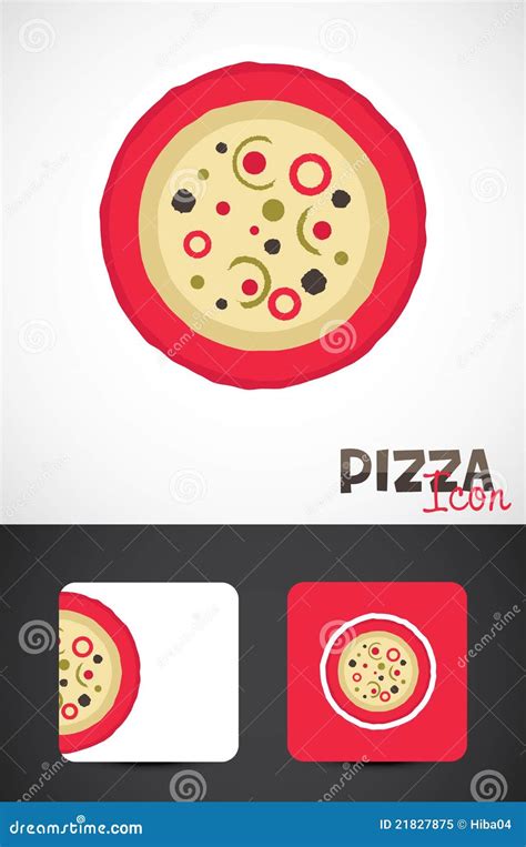 pizza template design stock vector illustration  brochure