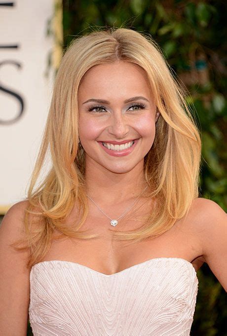 brides blown out wedding hairstyle for a simple stunner make like hayden panettiere and go