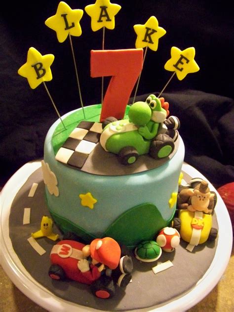 mario kart birthday cake cakecentralcom