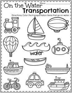 preschool water transportation coloring pages askworksheet