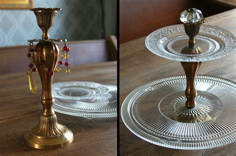 salvaged home candlestick cupcake stand tutorial