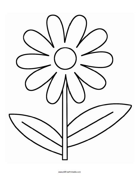 flower coloring page  printable