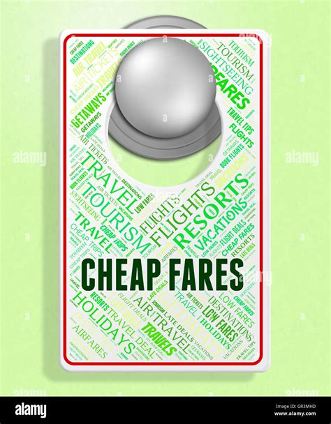 cheap fares representing  cost  board stock photo alamy