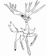 Xerneas Coloring Pokemon Pages Yveltal Getcolorings Sketch Color Template Morningkids sketch template