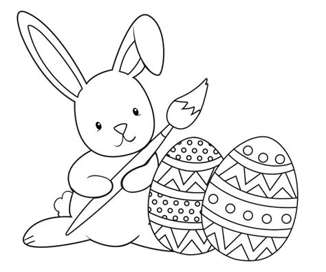baby easter bunny coloring pages  getcoloringscom  printable