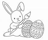 Bunny Easter Coloring Pages Baby Printable Color Cute Getcolorings Print sketch template