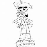 Fairly Oddparents Chip Timmy Trixie Tang Xcolorings Chin sketch template