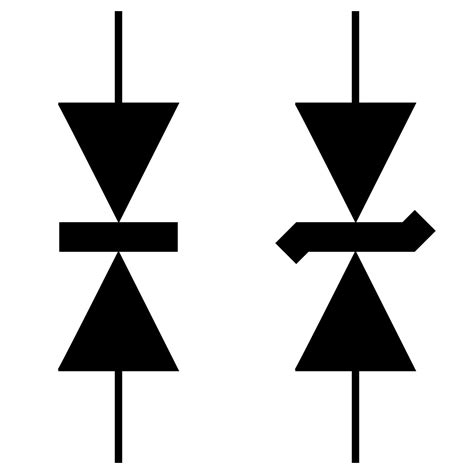 symbol  zener diode clipart