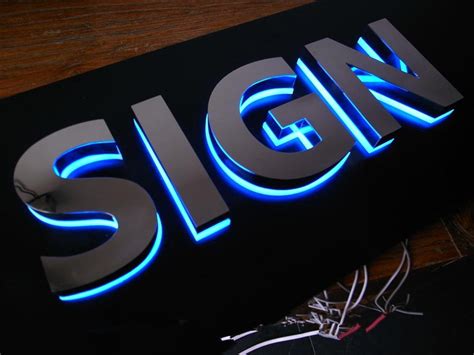 led signs lighted advertising logotypes acrylic channel letters