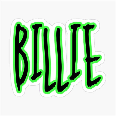 billie eilish sticker  lilcocostickers   billie eilish billie green sticker