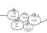 Coloring Pumpkins Little Five Sheet Sheets Pumpkin Pages Halloween Choose Board Kids Cute sketch template