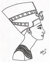 Nefertiti Queen Tattoo Drawing Coloring Egyptian Beautyful Pages Deviantart Tattoos Egypt Printable Getcolorings Goddess Getdrawings Choose Board sketch template