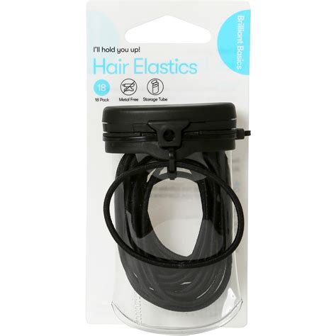beauty large thin hair elastics  pack black big