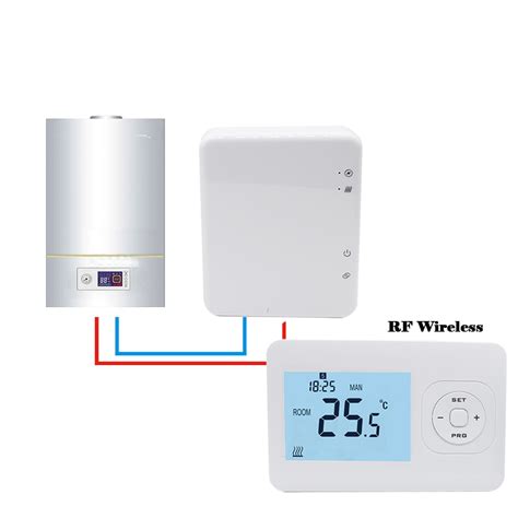 mhz rf wireless wifi control thermostat  gas boiler heating system