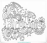 Brownies Doodle Brownie Girl Scout Toadstool Activities Colouring Coloring Guides Badges Owl Pages Guide Girlguiding Promise Scouts Craft Meetings Sparks sketch template