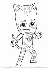 Pj Masks Catboy Draw Drawing Coloring Pages Step Max Sketch Drawingtutorials101 Mask Kids Tutorial Para Learn Da Color Sketches Pintar sketch template