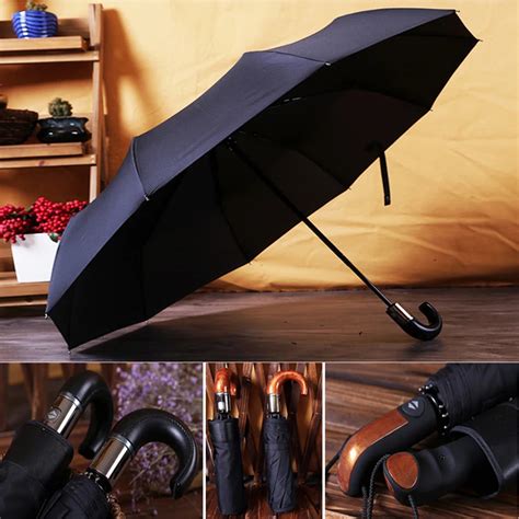 men windproof umbrella  folding  ribs classic automatic strong wind resistant umbrella