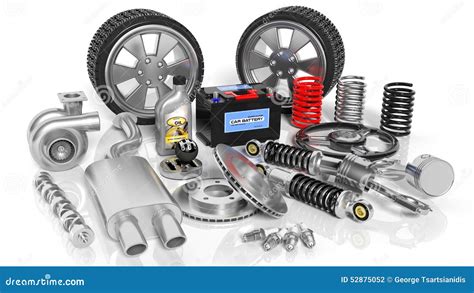 car parts  accessories stock illustration image