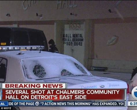 gunman opens fire in the middle of a crowded party in detroit killing one man daily mail online