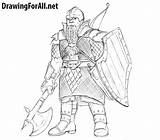Dwarf Warrior Draw Fantasy Dragons Dungeons Rpg Drawingforall Dear Particular Readers Universe Hello Know sketch template
