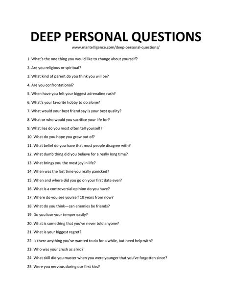 questions to get to know someone deep questions to ask personal